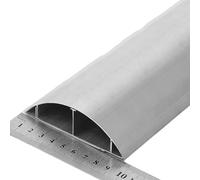 Cable Protector, Anti Trip Cable Cover, Half Round Self-Adhesive Aluminium Duct for Wire Management in Home and Office