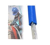 Cable Protector,Blue Power Line Insulation Sleeve - 25ft Anti Electric Shock Protective Tube for Overhead Transmission Lines & Animal Guard, ID 24mm (0.9in) - Durable Conductor Shielding Co