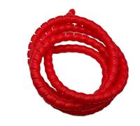 Cable Protector Cover, Tidy,10 Meters Flexible Spiral Wrap Sleeve 32ft Pipe Protection Organizer Winding Line Tube Anti-Clutter(Red,ID 14mm)