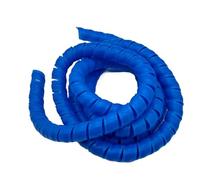 Cable Protector Cover, Tidy,2 Meters Flexible Spiral Sleeve 20mm 22mm 25mm 28mm ID Pipe Protection Wrap Wire Tube Anti-Clutter(Blue,ID 20mm)