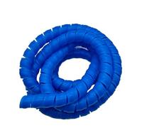 Cable Protector Cover, Tidy,2 Meters Spiral Wrap Winding Sleeve Air Conditioning Indoor and Outdoor Ducts Tube Protection Pipe Anti-Clutter(Blue,ID 40mm)
