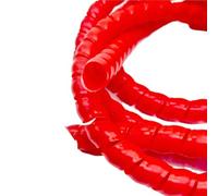 Cable Protector Cover, Tidy,3 Meters Flexible Spiral Wrap Winding Line 8mm to 16mm Sleeve Pipe Protection Anti-Clutter(Red,ID 8mm)