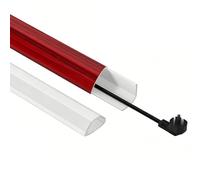 Cable Protector Floor Cover, Self-Adhesive PVC Cord Hider for Extension Cords, Ideal for Home, Office & Public Spaces (Color 8, Size 0.5x1.2cm/0.2x0.5in)
