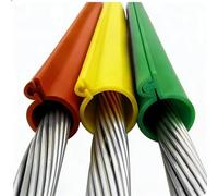 Cable Protector,High Voltage Cable Insulation Sleeve - 35KV Waterproof & UV Resistant Conductor Protector, Easy Install Industrial Cable Insulation for Power Lines (Black, 25ft/8m, ID 32mm)