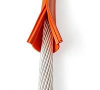 Cable Protector,High Voltage Cable Insulation Sleeve - Waterproof UV Resistant Silicone Cover for Outdoor Power Lines, Clip-on Open Type, 25ft/8m, ID 32mm/1.26in - Durable Electrical Protec