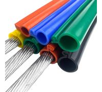 Cable Protector,High Voltage Insulation Cover - Weatherproof Silicone Sleeve for Bare Wires, Anti-Aging Power Line Protection, Easy Install Cable Sleeve for Circuit Repair (Yellow, 25ft/8m,