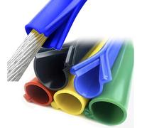 Cable Protector,High Voltage Silicone Insulation Sleeve, 10ft Power Line Protection Cover for Conductors, Utility Pole & Substation, 80mm ID - Durable Blue Sleeve