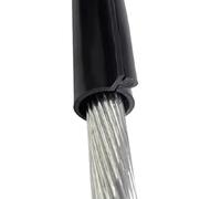 Cable Protector,High Voltage Silicone Insulation Sleeve, Waterproof UV Resistant Clip-on Cover for Outdoor Power Cables, 25ft/8m, 32mm ID - Durable Protection for Bare Conductors
