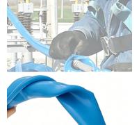 Cable Protector,High Voltage Silicone Rubber Wire Insulation Sleeve, Fire Retardant Cable Protector, Easy Install Electrical Wire Cover for Home & Industrial (Blue, 10ft/3m, D 35mm/1.38in)