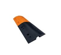 Cable Protector Ramp 1 Channel Rubber Electrical Wire Cover Ramp, Traffic Speed Bump, Heavy Duty Protective Cord for Asphalt Concrete Gravel Driveway (Color : 1Channel, Size 7x5cm/