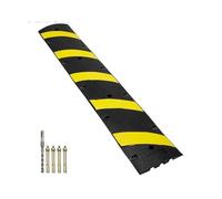 Cable Protector Ramp 6ft/72'' Rubber Speed Hump 2Channel 22000lbs Load Capacity Heavy Duty Traffic Speed Bump for Asphalt Concrete Gravel Roads(2 PCS)