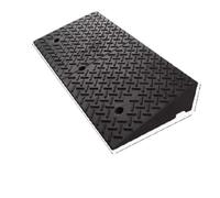 Cable Protector Ramp Rubber and Plastic Step Pad Ramp Curb Household Car Road Threshold Climbing Triangle Speed Bump Uphill Slope, Along The(100x50x18CM)