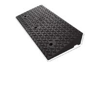 Cable Protector Ramp Rubber And Plastic Step Pad Ramp Curb Household Car Road Threshold Climbing Triangle Speed Bump Uphill Slope, Along The(Color8 100x50x10CM)