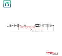 METZGER 11.2199 Clutch Cable
