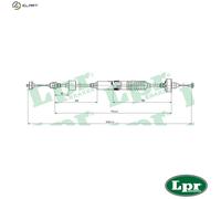 CABLE PULL CLUTCH CONTROL C0260C FOR VW GOLF/III/Mk/Cabriolet CABRIO JETTA 2.0L