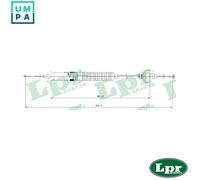 LPR C0266C Clutch Cable
