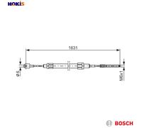 BOSCH 1 987 477 067 Handbrake cable