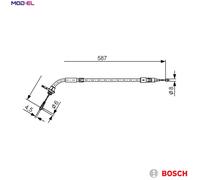 CABLE PULL PARKING BRAKE 1 987 477 224 FOR MERCEDES-BENZ M266.960/980 2.0L 4cyl