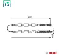 BOSCH 1 987 477 553 Handbrake cable