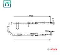 BOSCH 1 987 477 614 Hand brake cable
