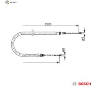 BOSCH 1 987 477 652 Handbrake cable