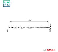 BOSCH 1 987 477 683 Handbrake cable