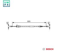 BOSCH 1 987 477 774 Handbrake cable