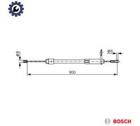 CABLE PULL PARKING BRAKE 1 987 477 847 FOR MERCEDES-BENZ C-CLASS/Sportscoupe CLK