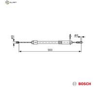 BOSCH 1 987 477 847 Handbrake cable