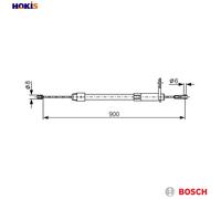BOSCH 1 987 477 847 Handbrake cable
