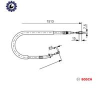 BOSCH 1 987 477 852 Handbrake cable