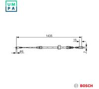 CABLE PULL PARKING BRAKE 1 987 477 853 FOR VW LT/Mk/II/Platform/Chassis/28-46