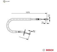 BOSCH 1 987 477 860 Hand brake cable