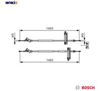 CABLE PULL PARKING BRAKE 1 987 477 930 FOR FORD FOCUS/Van/Turnier/Clipper 2.0L