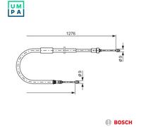 BOSCH 1 987 477 938 Handbrake cable
