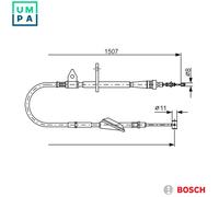 CABLE PULL PARKING BRAKE 1 987 477 995 FOR SUZUKI WAGON/SORIO/Hatchback/R+/MPV