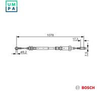 CABLE PULL PARKING BRAKE 1 987 482 002 FOR PEUGEOT BOXER/Van/Platform/Chassis