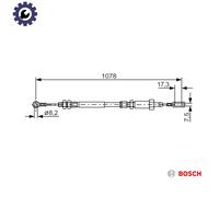 CABLE PULL PARKING BRAKE 1 987 482 002 FOR PEUGEOT BOXER/Van/Platform/Chassis