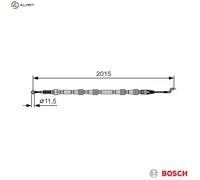 BOSCH 1 987 482 017 Hand brake cable