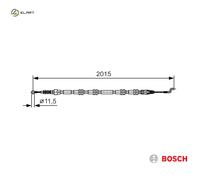 BOSCH 1 987 482 017 Hand brake cable