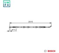 BOSCH 1 987 482 017 Hand brake cable