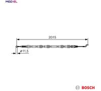 BOSCH 1 987 482 017 Hand brake cable