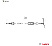 BOSCH 1 987 482 026 Handbrake cable