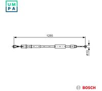 CABLE PULL PARKING BRAKE 1 987 482 026 FOR MERCEDES-BENZ VIANO V-CLASS VITO 2.1L