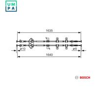 BOSCH 1 987 482 054 Handbrake cable