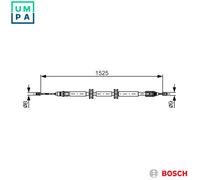 BOSCH 1 987 482 142 Handbrake cable