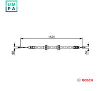 Parking brake cables BOSCH 1 987 482 142 for RENAULT