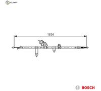 BOSCH 1 987 482 222 Handbrake cable