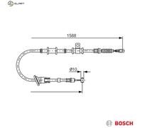 Bosch Handbrake Cable 1 987 482 246 - for Mitsubishi Carisma Saloon (4G13 1.3L, 4G93 1.8L)