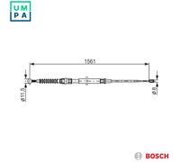 BOSCH 1 987 482 264 Handbrake cable